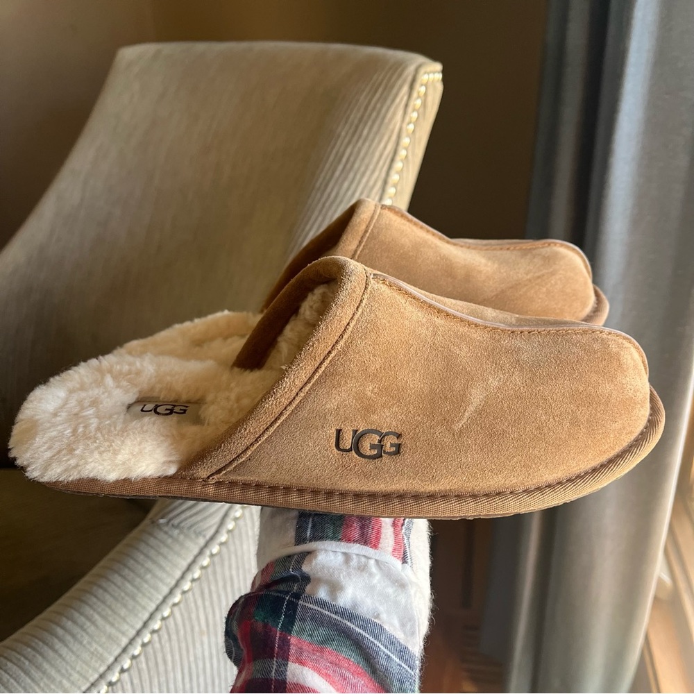 UGG Tan Suede Slippers